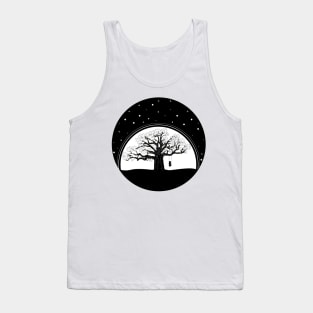 Lonely girl on swing Tank Top